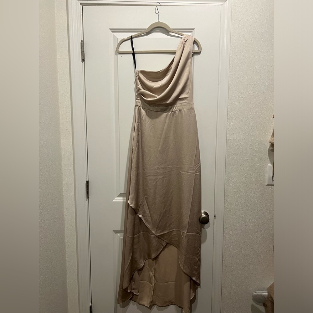 ASOS One-Shoulder Satin Dress